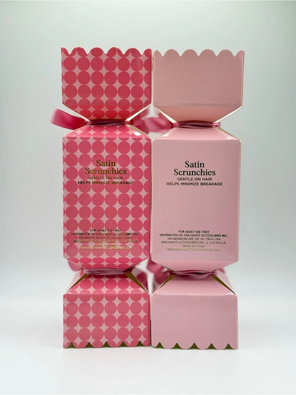 2 Satin Scrunchie Gift Boxes | 4 Scrunchies Per Gift Set - 8 total NEW